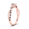 Load image into Gallery viewer, infinity-daisy-floral-emerald-cut-black-diamond-engagement-ring-in-rose-gold-FD9986EMRGBLACK-NL-RG