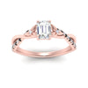 Load image into Gallery viewer, infinity-daisy-floral-emerald-cut-black-diamond-engagement-ring-in-rose-gold-FD9986EMRGBLACK-NL-RG