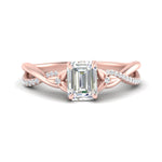 Load image into Gallery viewer, infinity-daisy-floral-emerald-cut-diamond-engagement-ring-in-rose-gold-FD9986EMR-NL-RG
