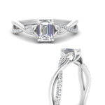 Load image into Gallery viewer, emerald-cut-lab-diamond-infinity-engagement-ring-in-FD9986R5-EM-NL-WG
