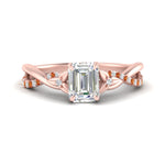 Load image into Gallery viewer, infinity-daisy-floral-emerald-cut-orange-sapphire-engagement-ring-in-rose-gold-FD9986EMRGSAOR-NL-RG
