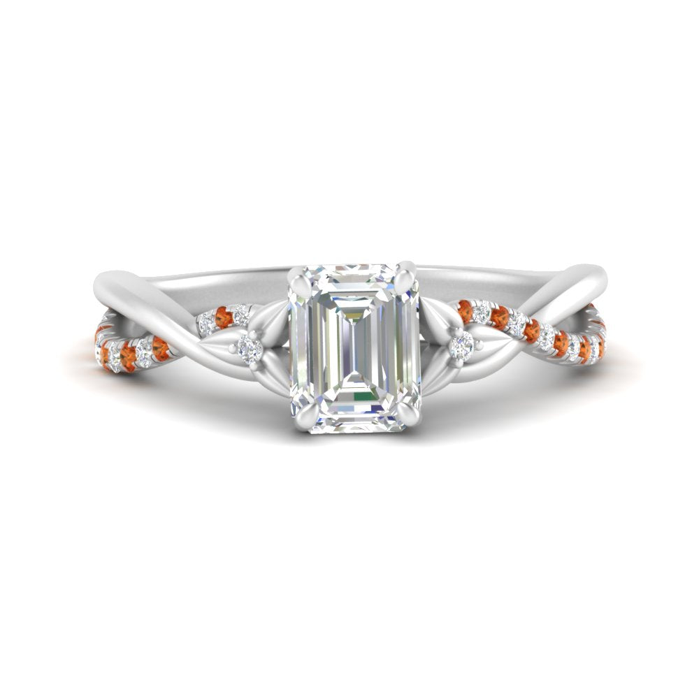 infinity-daisy-floral-emerald-cut-orange-sapphire-engagement-ring-in-white-gold-FD9986EMRGSAOR-NL-WG