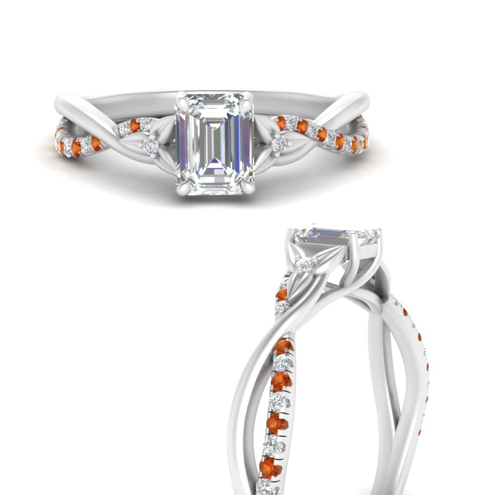 infinity-daisy-floral-emerald-cut-orange-sapphire-engagement-ring-in-white-gold-FD9986EMRGSAOR-NL-WG