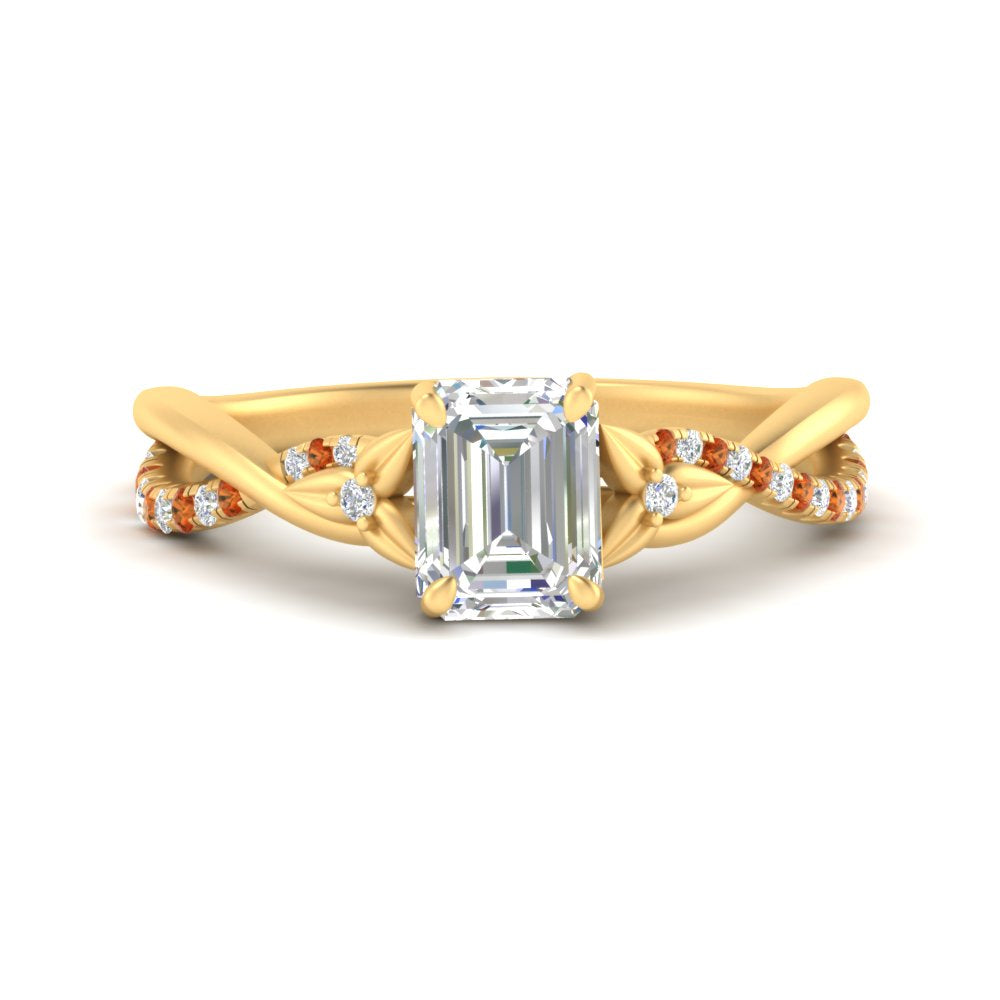 infinity-daisy-floral-emerald-cut-orange-sapphire-engagement-ring-in-yellow-gold-FD9986EMRGSAOR-NL-YG