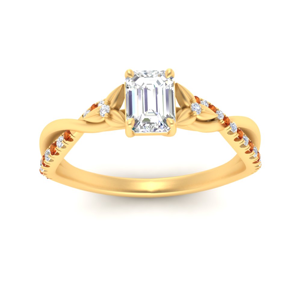 infinity-daisy-floral-emerald-cut-orange-sapphire-engagement-ring-in-yellow-gold-FD9986EMRGSAOR-NL-YG