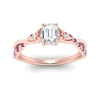Load image into Gallery viewer, infinity-daisy-floral-emerald-cut-pink-sapphire-engagement-ring-in-rose-gold-FD9986EMRGSADRPI-NL-RG