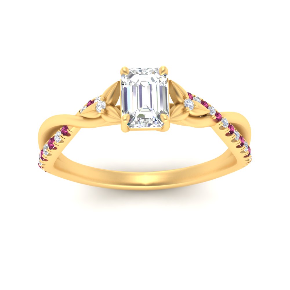 infinity-daisy-floral-emerald-cut-pink-sapphire-engagement-ring-in-yellow-gold-FD9986EMRGSADRPI-NL-YG