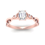Load image into Gallery viewer, infinity-daisy-floral-emerald-cut-ruby-engagement-ring-in-rose-gold-FD9986EMRGRUDR-NL-RG
