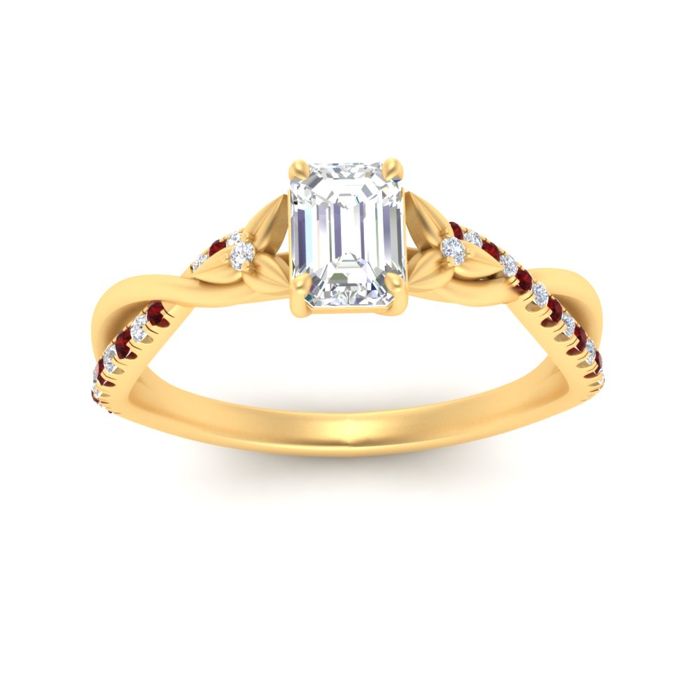 infinity-daisy-floral-emerald-cut-ruby-engagement-ring-in-yellow-gold-FD9986EMRGRUDR-NL-YG