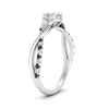 Load image into Gallery viewer, infinity-daisy-floral-heart-shaped-black-diamond-engagement-ring-in-white-gold-FD9986HTRGBLACK-NL-WG