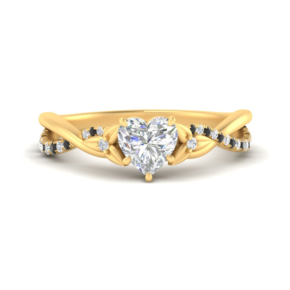 infinity-daisy-floral-heart-shaped-black-diamond-engagement-ring-in-yellow-gold-FD9986HTRGBLACK-NL-YG