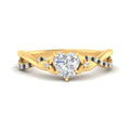 Thumbnail 79 - infinity-daisy-floral-heart-shaped-black-diamond-engagement-ring-in-yellow-gold-FD9986HTRGBLACK-NL-YG