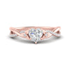 Load image into Gallery viewer, infinity-daisy-floral-heart-shaped-diamond-engagement-ring-in-rose-gold-FD9986HTR-NL-RG