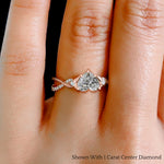 Load image into Gallery viewer, infinity-daisy-floral-heart-shaped-diamond-engagement-ring-in-rose-gold-FD9986HTR-NL-RG
