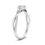 Load image into Gallery viewer, infinity-daisy-floral-heart-shaped-diamond-engagement-ring-in-white-gold-FD9986HTR-NL-WG
