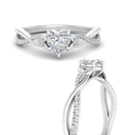 Load image into Gallery viewer, infinity-daisy-floral-heart-shaped-diamond-engagement-ring-in-white-gold-FD9986HTR-NL-WG
