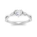 Thumbnail 12 - infinity-daisy-floral-heart-shaped-diamond-engagement-ring-in-white-gold-FD9986HTR-NL-WG