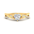 Thumbnail 2 - infinity-daisy-floral-heart-shaped-diamond-engagement-ring-in-yellow-gold-FD9986HTR-NL-YG