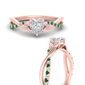 Thumbnail 64 - infinity-daisy-floral-heart-shaped-emerald-engagement-ring-in-rose-gold-FD9986HTRGEMGR-NL-RG