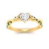 Load image into Gallery viewer, infinity-daisy-floral-heart-shaped-emerald-engagement-ring-in-yellow-gold-FD9986HTRGEMGR-NL-YG