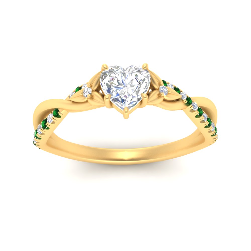 infinity-daisy-floral-heart-shaped-emerald-engagement-ring-in-yellow-gold-FD9986HTRGEMGR-NL-YG
