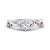 Load image into Gallery viewer, infinity-daisy-floral-heart-shaped-pink-sapphire-engagement-ring-in-white-gold-FD9986HTRGSADRPI-NL-WG