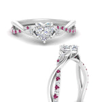 Load image into Gallery viewer, infinity-daisy-floral-heart-shaped-pink-sapphire-engagement-ring-in-white-gold-FD9986HTRGSADRPI-NL-WG
