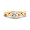 Thumbnail 31 - infinity-daisy-floral-heart-shaped-pink-sapphire-engagement-ring-in-yellow-gold-FD9986HTRGSADRPI-NL-YG