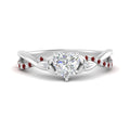 Thumbnail 71 - infinity-daisy-floral-heart-shaped-ruby-engagement-ring-in-white-gold-FD9986HTRGRUDR-NL-WG