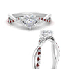 Load image into Gallery viewer, infinity-daisy-floral-heart-shaped-ruby-engagement-ring-in-white-gold-FD9986HTRGRUDR-NL-WG