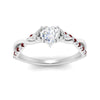 Load image into Gallery viewer, infinity-daisy-floral-heart-shaped-ruby-engagement-ring-in-white-gold-FD9986HTRGRUDR-NL-WG