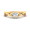 Load image into Gallery viewer, infinity-daisy-floral-heart-shaped-ruby-engagement-ring-in-yellow-gold-FD9986HTRGRUDR-NL-YG
