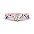 Thumbnail 27 - infinity-daisy-floral-heart-shaped-sapphire-engagement-ring-in-rose-gold-FD9986HTRGSABL-NL-RG