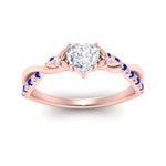 Load image into Gallery viewer, infinity-daisy-floral-heart-shaped-sapphire-engagement-ring-in-rose-gold-FD9986HTRGSABL-NL-RG
