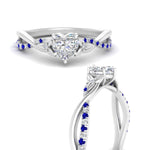 Load image into Gallery viewer, infinity-daisy-floral-heart-shaped-sapphire-engagement-ring-in-white-gold-FD9986HTRGSABL-NL-WG
