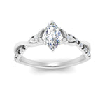 Load image into Gallery viewer, infinity-daisy-floral-marquise-cut-black-diamond-engagement-ring-in-white-gold-FD9986MQRGBLACK-NL-WG
