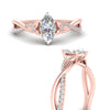 Load image into Gallery viewer, infinity-daisy-floral-marquise-cut-diamond-engagement-ring-in-rose-gold-FD9986MQR-NL-RG