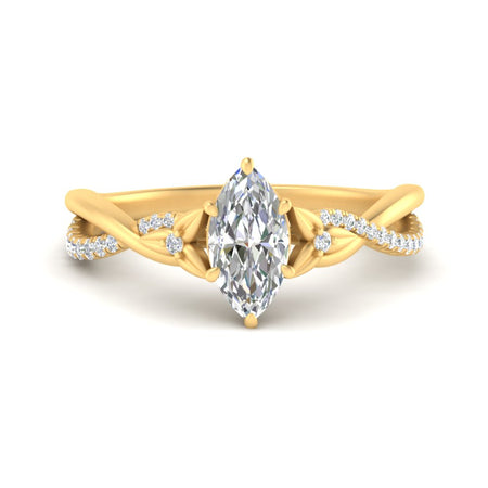 Marquise Cut Infinity Daisy Floral Diamond Ring