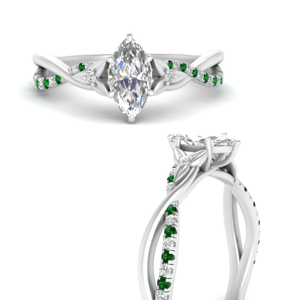 infinity-daisy-floral-marquise-cut-emerald-engagement-ring-in-white-gold-FD9986MQRGEMGR-NL-WG