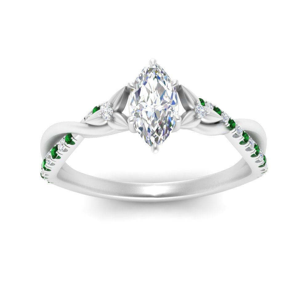 infinity-daisy-floral-marquise-cut-emerald-engagement-ring-in-white-gold-FD9986MQRGEMGR-NL-WG