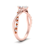 Load image into Gallery viewer, infinity-daisy-floral-marquise-cut-orange-sapphire-engagement-ring-in-rose-gold-FD9986MQRGSAOR-NL-RG
