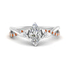 Load image into Gallery viewer, infinity-daisy-floral-marquise-cut-orange-sapphire-engagement-ring-in-white-gold-FD9986MQRGSAOR-NL-WG