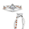 Load image into Gallery viewer, infinity-daisy-floral-marquise-cut-orange-sapphire-engagement-ring-in-white-gold-FD9986MQRGSAOR-NL-WG
