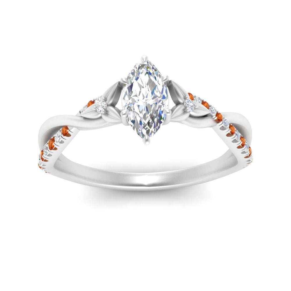 infinity-daisy-floral-marquise-cut-orange-sapphire-engagement-ring-in-white-gold-FD9986MQRGSAOR-NL-WG