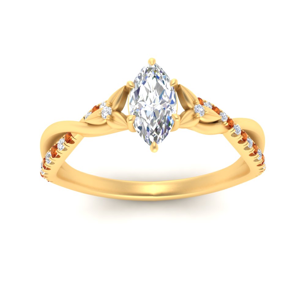 infinity-daisy-floral-marquise-cut-orange-sapphire-engagement-ring-in-yellow-gold-FD9986MQRGSAOR-NL-YG