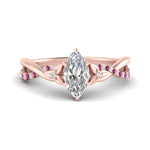 Load image into Gallery viewer, infinity-daisy-floral-marquise-cut-pink-sapphire-engagement-ring-in-rose-gold-FD9986MQRGSADRPI-NL-RG
