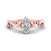 Load image into Gallery viewer, infinity-daisy-floral-marquise-cut-pink-sapphire-engagement-ring-in-rose-gold-FD9986MQRGSADRPI-NL-RG
