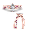 Load image into Gallery viewer, infinity-daisy-floral-marquise-cut-pink-sapphire-engagement-ring-in-rose-gold-FD9986MQRGSADRPI-NL-RG