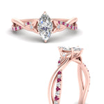 Load image into Gallery viewer, infinity-daisy-floral-marquise-cut-pink-sapphire-engagement-ring-in-rose-gold-FD9986MQRGSADRPI-NL-RG
