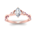 Load image into Gallery viewer, infinity-daisy-floral-marquise-cut-pink-sapphire-engagement-ring-in-rose-gold-FD9986MQRGSADRPI-NL-RG
